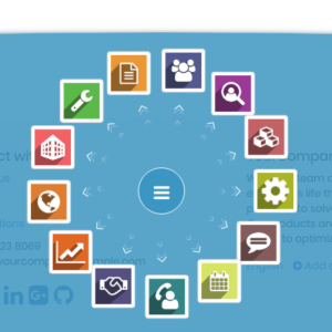 Footer floating menu odoo module