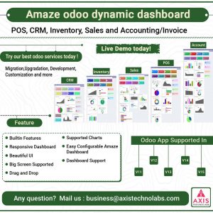 Amaze odoo dashboard, Dynamic odoo dashboard, sales dashboard, CRM dashboard, POS dashboard, Inventory dashboard , Account dashboard, Invoice dashboard, Purchase Dashboard, Project Dashboard, Create Own Analytic Odoo dashboards in odoo V15, v14, v13, v12, v11